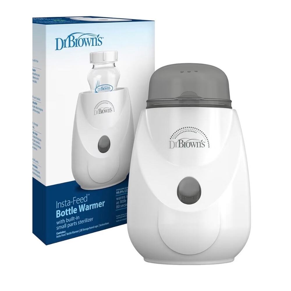 Dr. Brown's Insta-Feed Baby Bottle Warmer & Sterilizer 2-in-1 Steam Heat Sealed